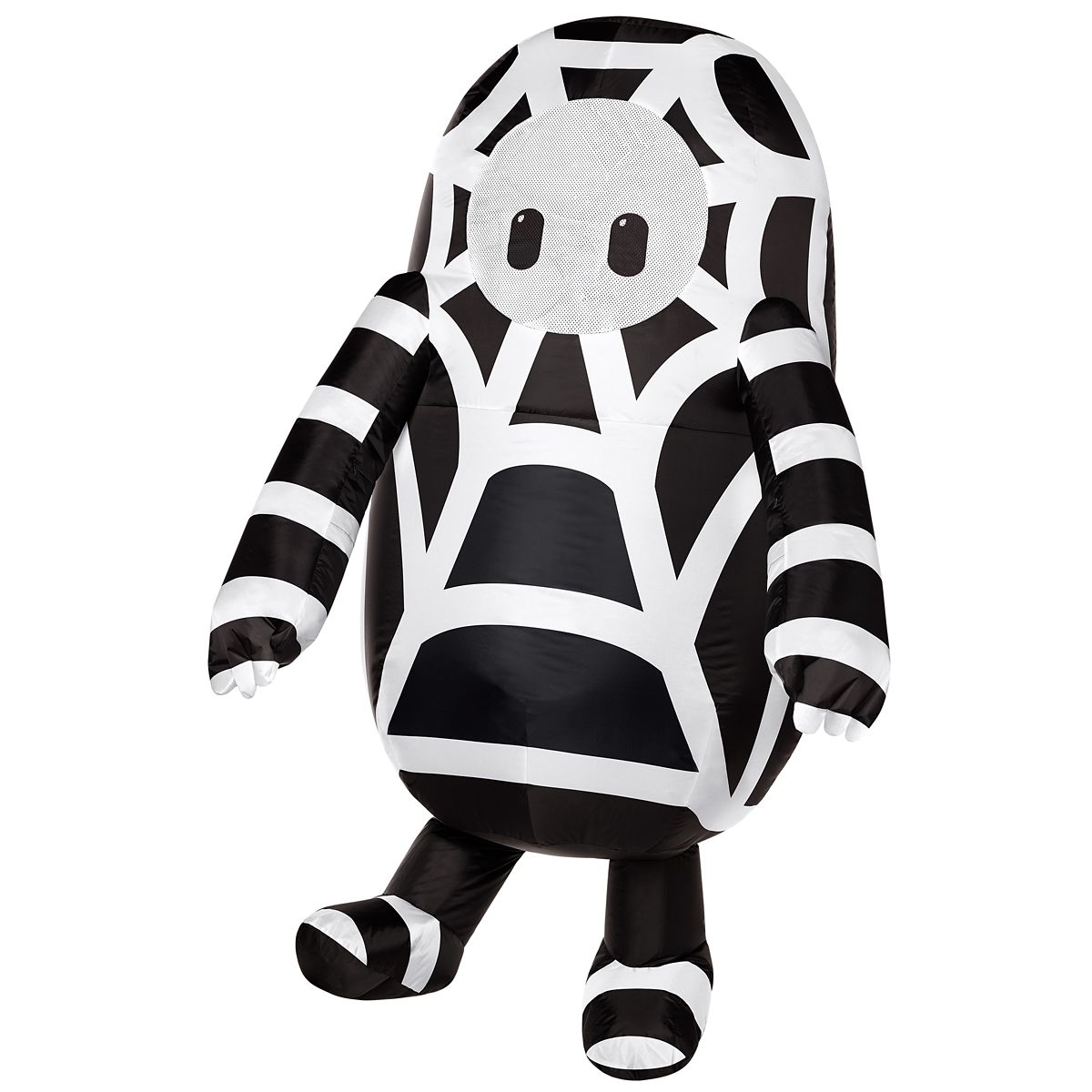 Kids Spider Webs Inflatable Costume - Fall Guys BLACK AND WHITE