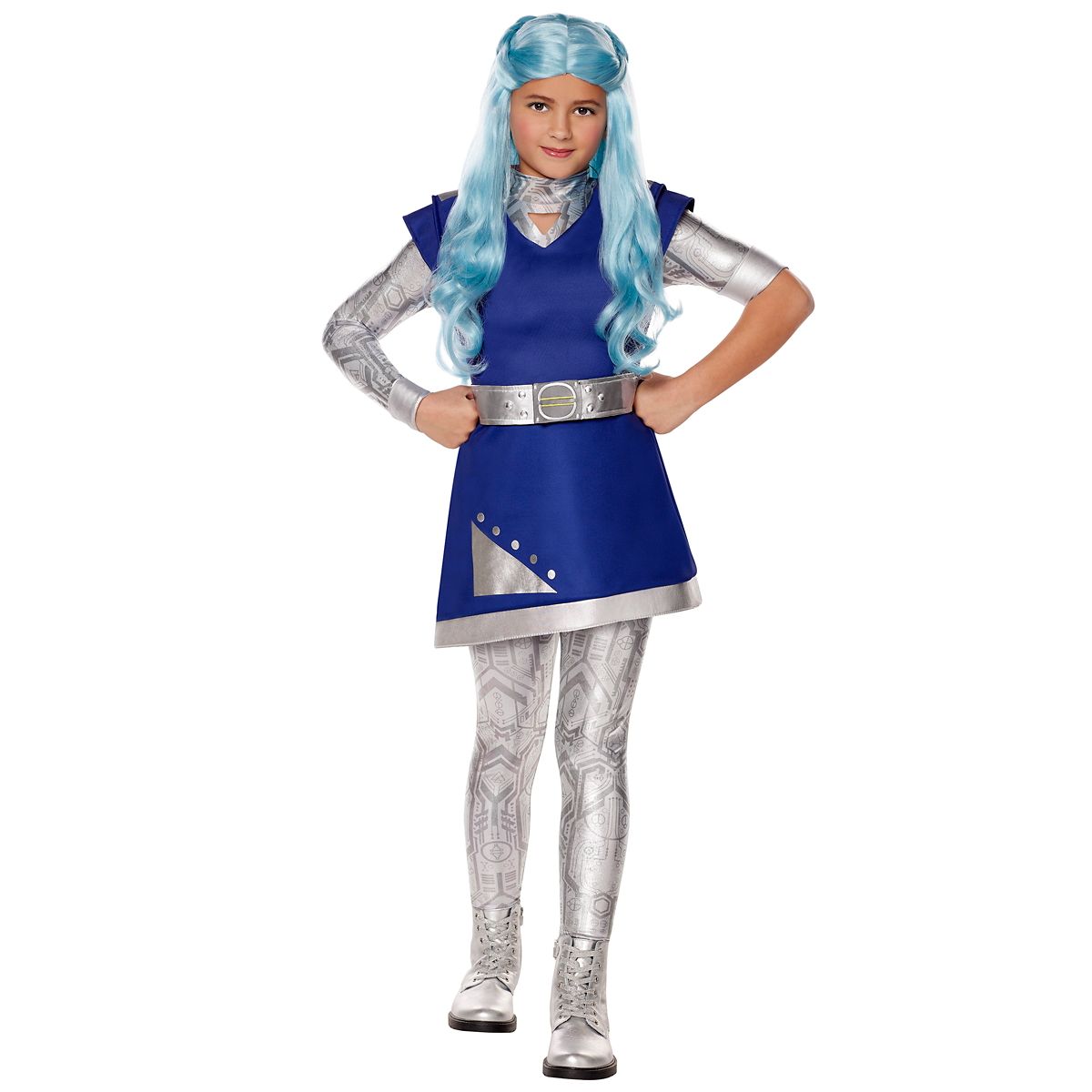 Kids Addison Costume - Zombies 3 BLUE AND SILVER