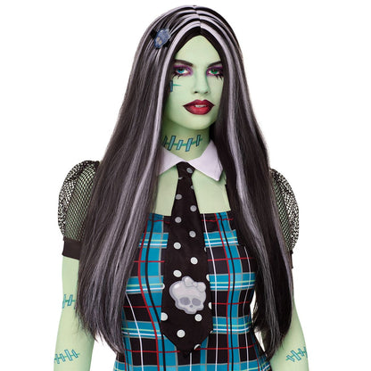 Frankie Stein Wig - Monster High BLACK AND WHITE