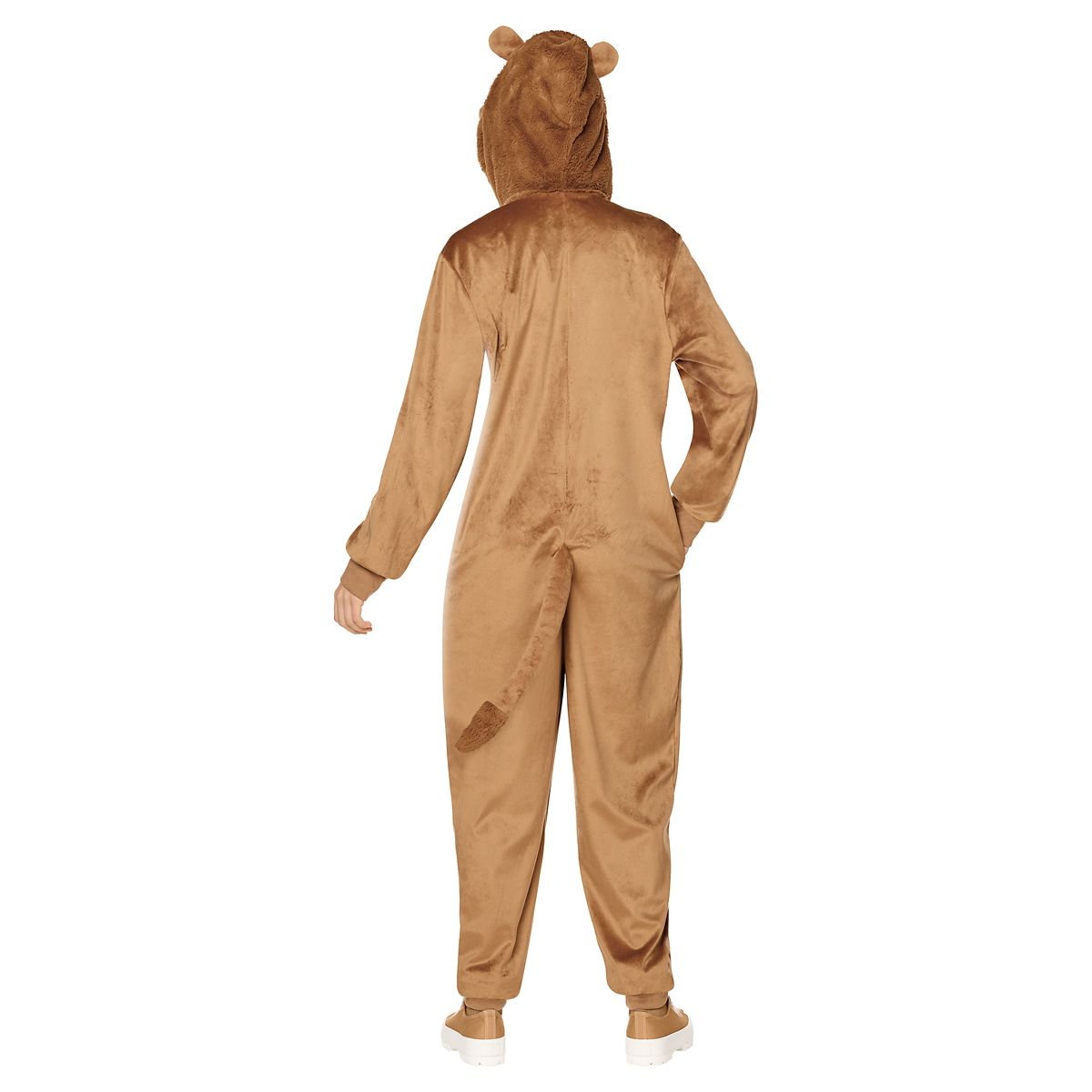 Adult Lion Jumpsuit Costume BROWN