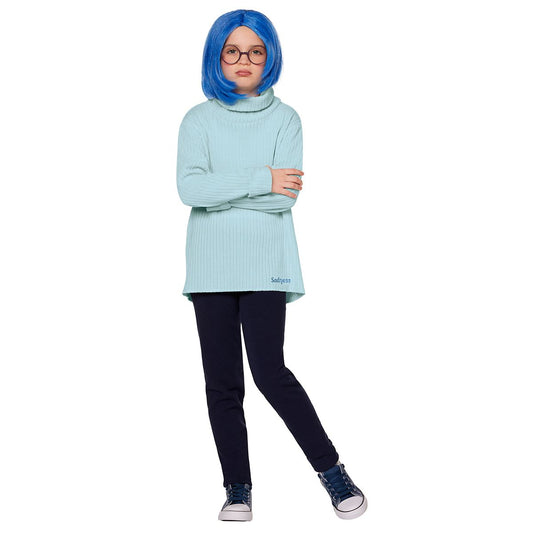 Kids Sadness Costume Kit - Inside Out 2 BLUE