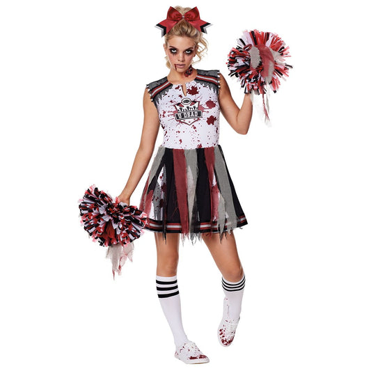 Adult Zombie Cheerleader Costume WHITE