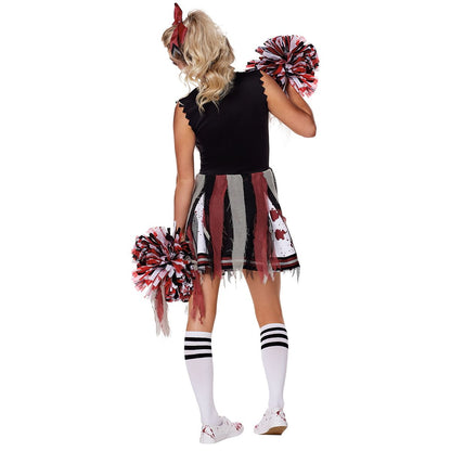 Adult Zombie Cheerleader Costume WHITE