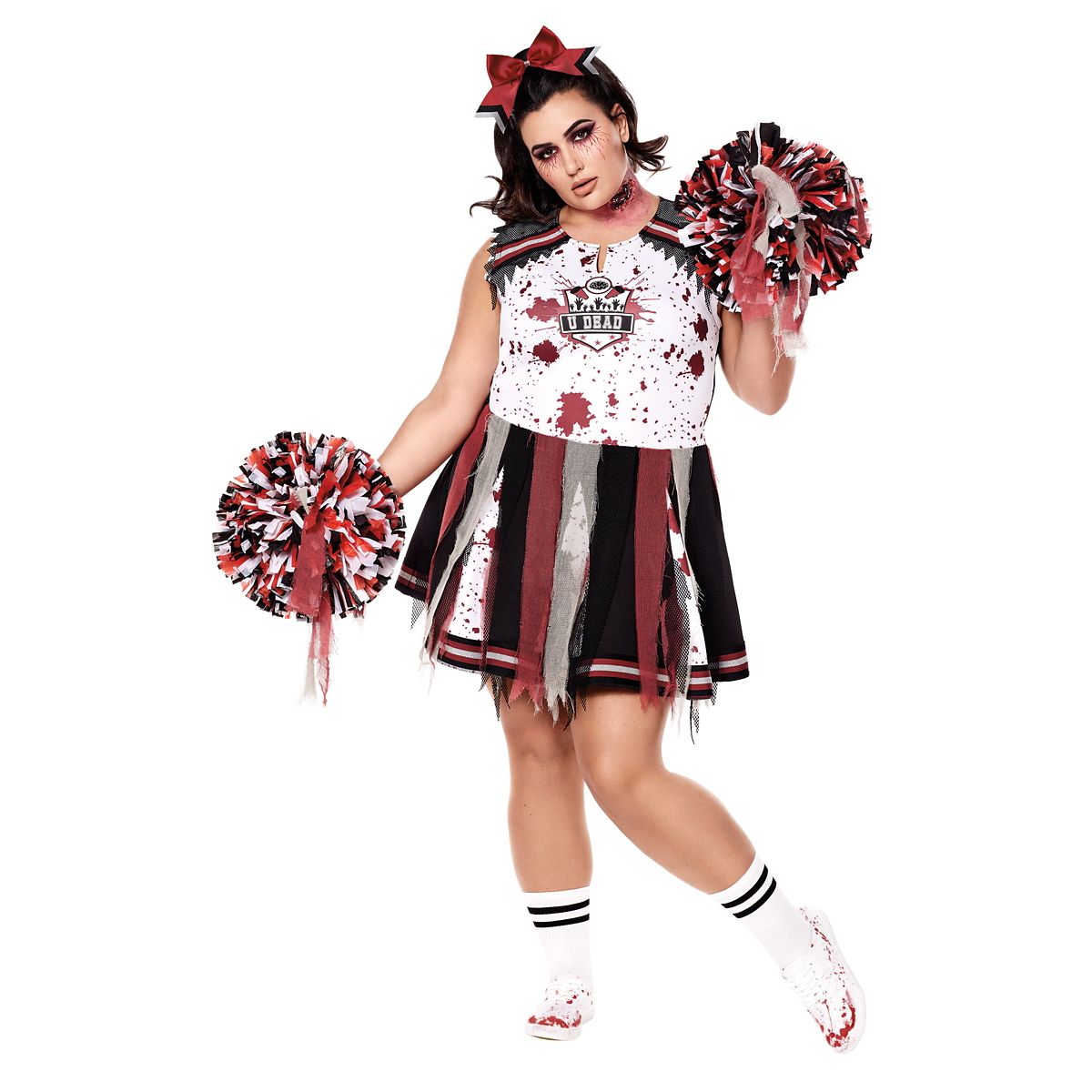 Adult Zombie Cheerleader Costume WHITE