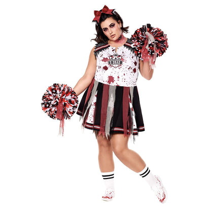 Adult Zombie Cheerleader Costume WHITE