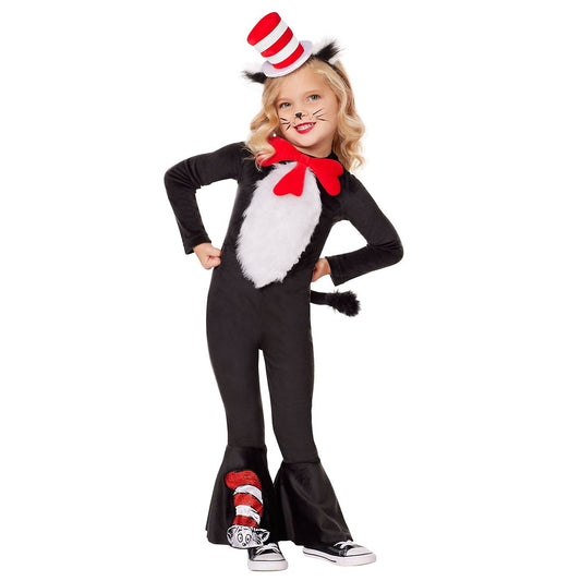Toddler Cat in the Hat Costume - Dr. Seuss BLACK AND WHITE