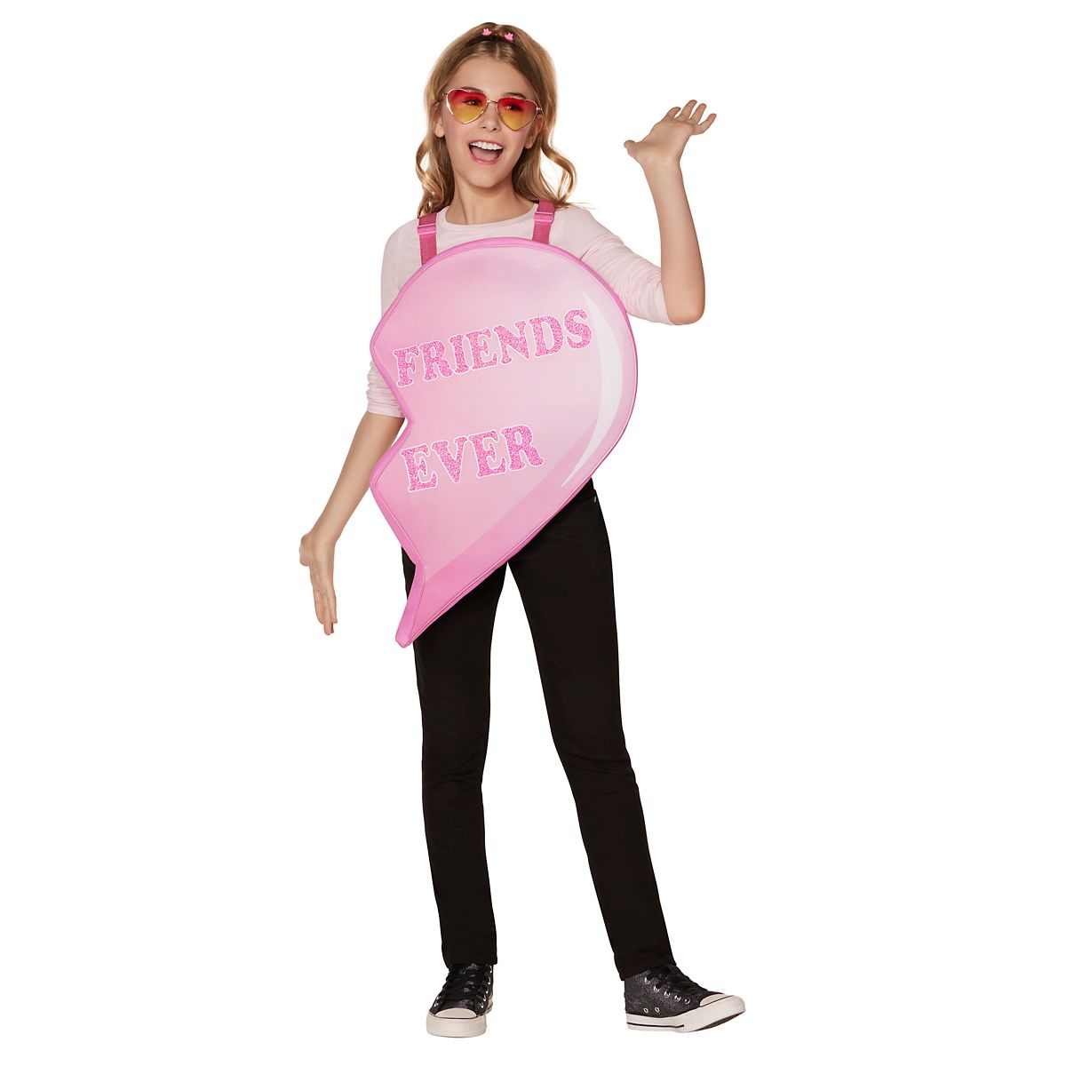 Kids BFF Candy Heart Costume BLACK
