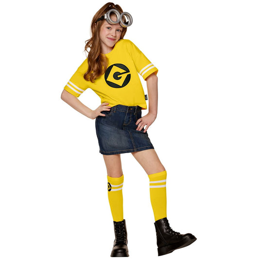 Kids Minions Kevin Short Sleeve Costume Kit BLUE/YELLOW