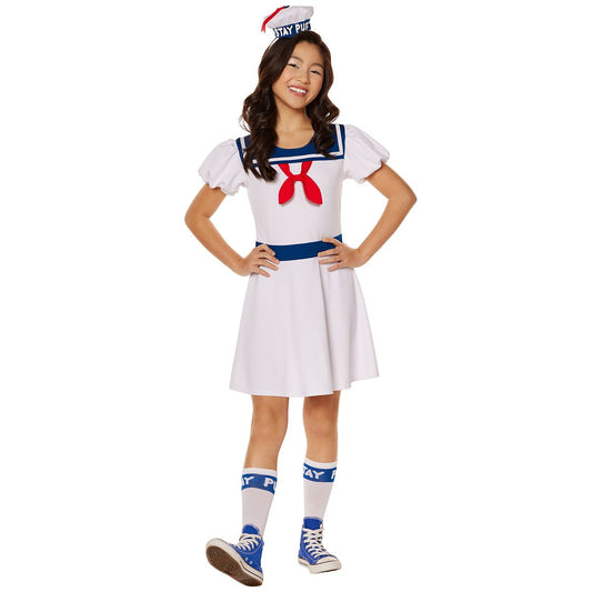 Kids Stay Puft Dress Costume - Ghostbusters BLUE / WHITE