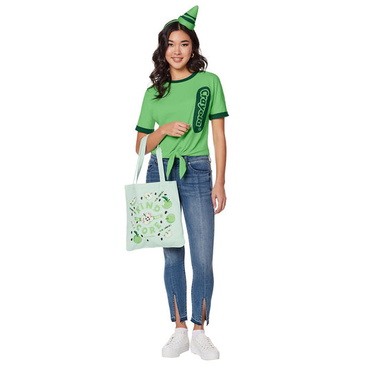 Adult Kind to the Core Green Crayon Costume Kit - Crayola GREEN