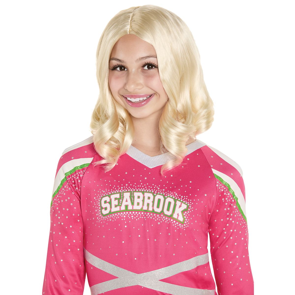 Kids Addison Cheer Wig - Zombies 3 BLONDE