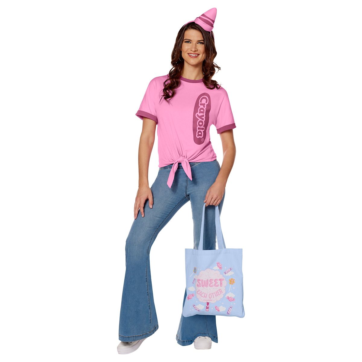 Adult Be Sweet Pink Crayon Costume Kit - Crayola PINK