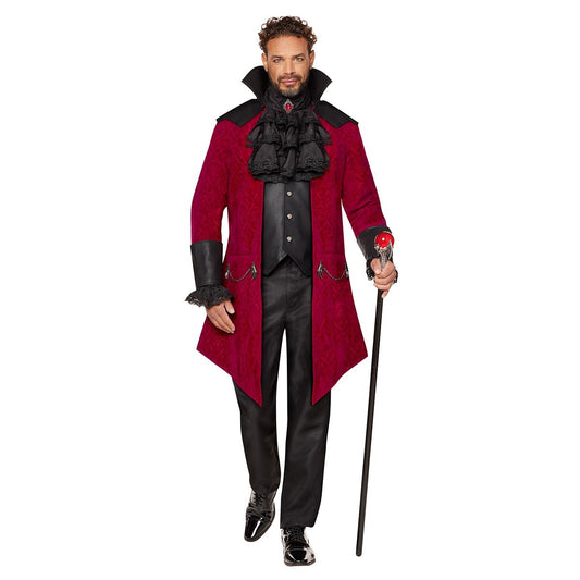 Adult Vampire Lord Costume - The Signature Collection BLACK AND RED
