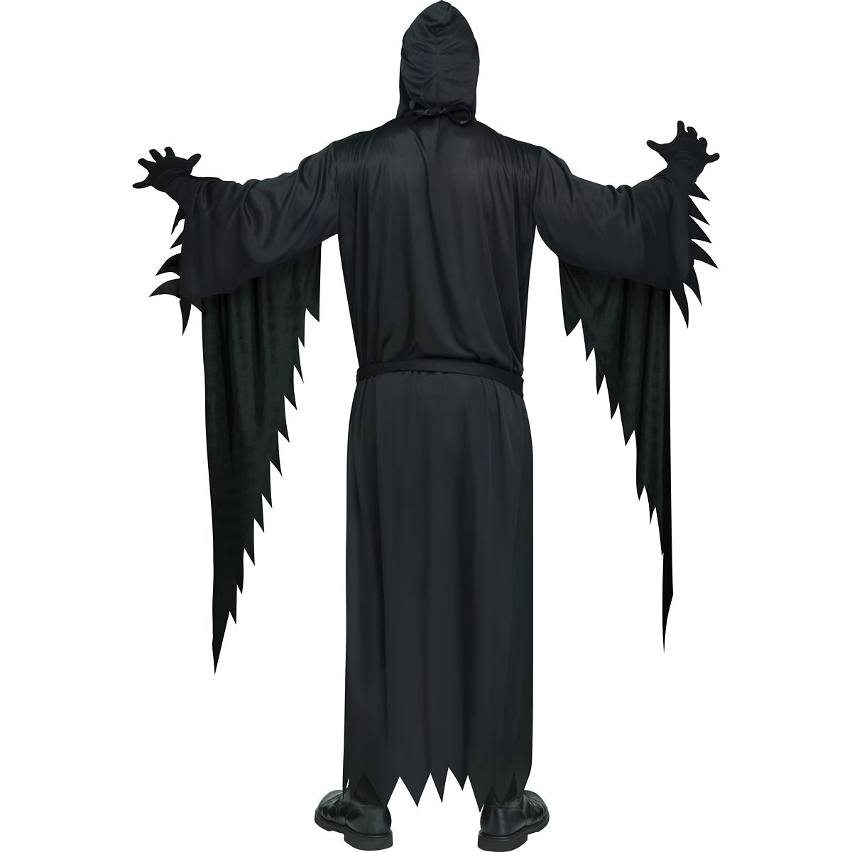 Adult Light-Up Ghost Face Costume BLACK
