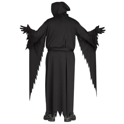 Adult Chrome Ghost Face Costume BLACK