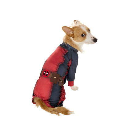 Deadpool Pet Costume BLACK AND RED