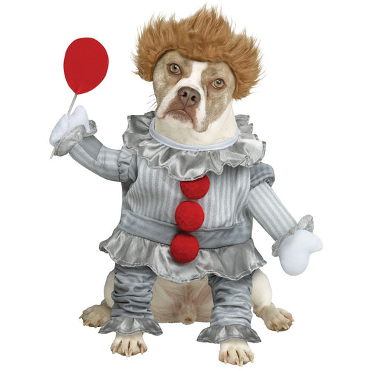 Pennywise Pet Costume - It RED/GREY
