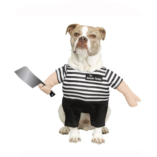 Pugsley Addams Pet Costume - The Addams Family BLACK AND WHITE