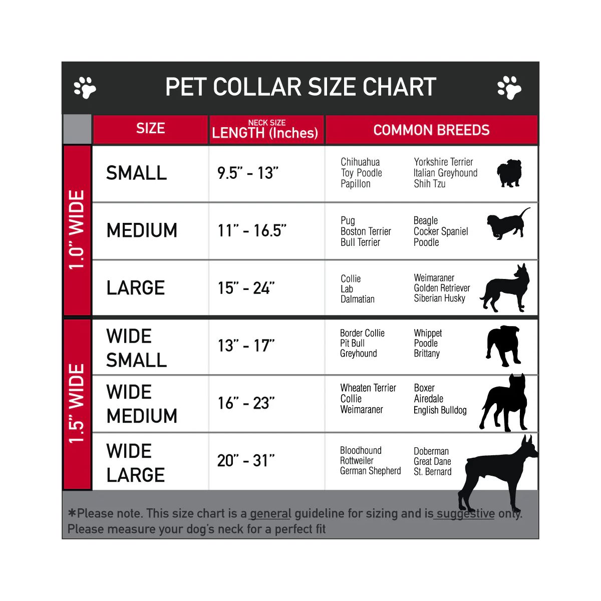 Buckle-Down Friday the 13th Dog Collar BLACK AND RED