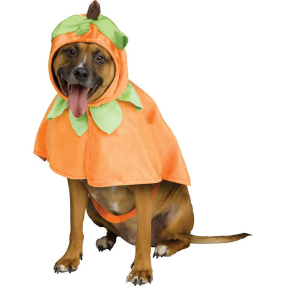 Pumpkin Pet Costume ORANGE/GREEN