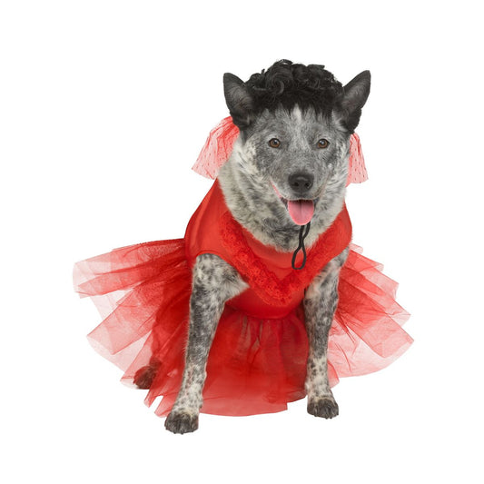 Lydia Deetz Pet Costume RED