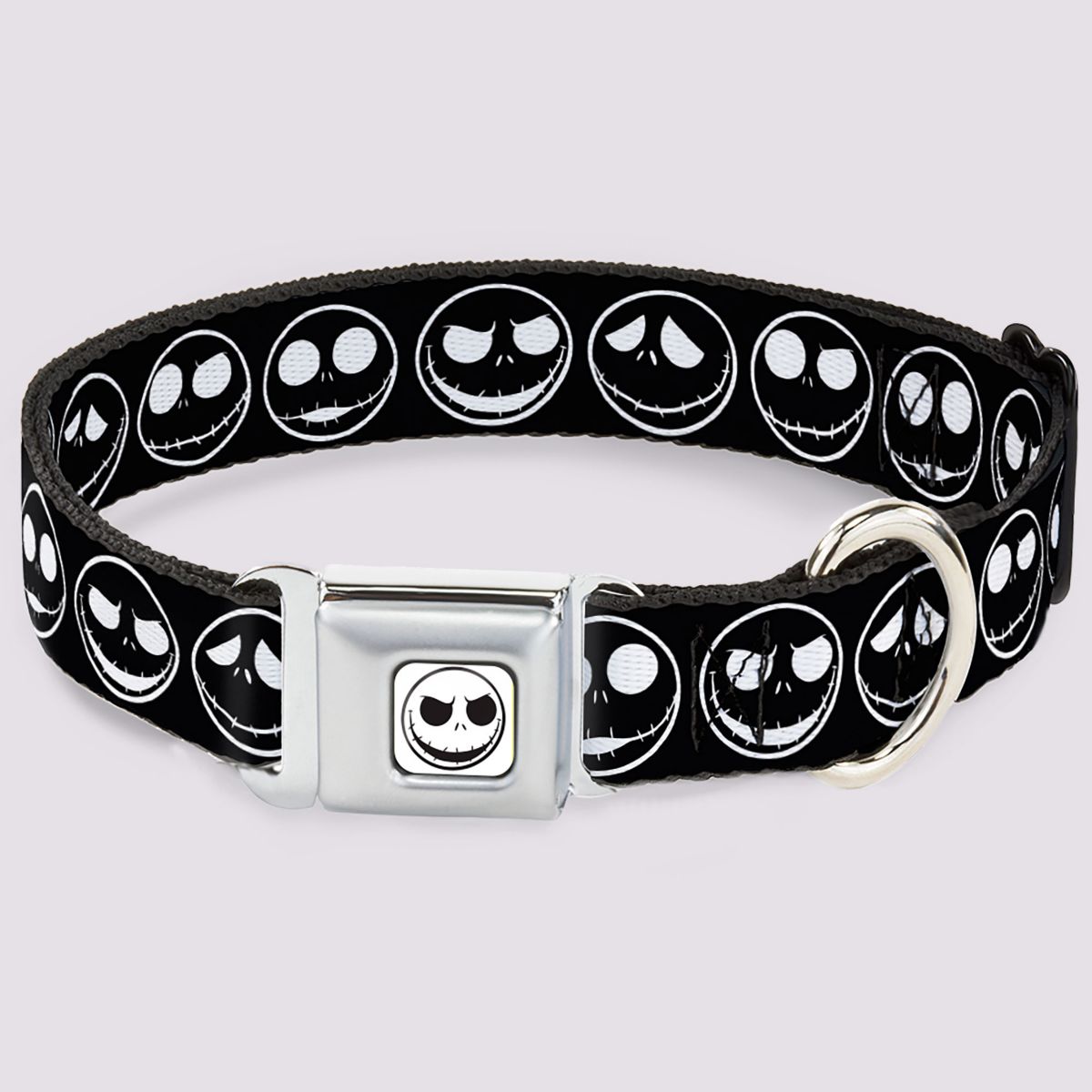Buckle-Down Jack Skellington Dog Collar - The Nightmare Before Christmas BLACK AND WHITE