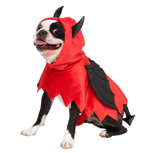 Devil Pet Costume BLACK AND RED