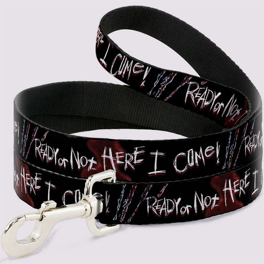 Buckle-Down A Nightmare on Elm Street Dog Leash BLACK AND RED