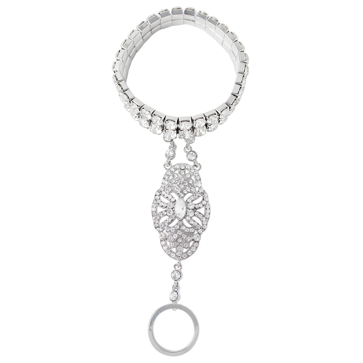 20s Gem Hand Chain Bracelet PEARL
