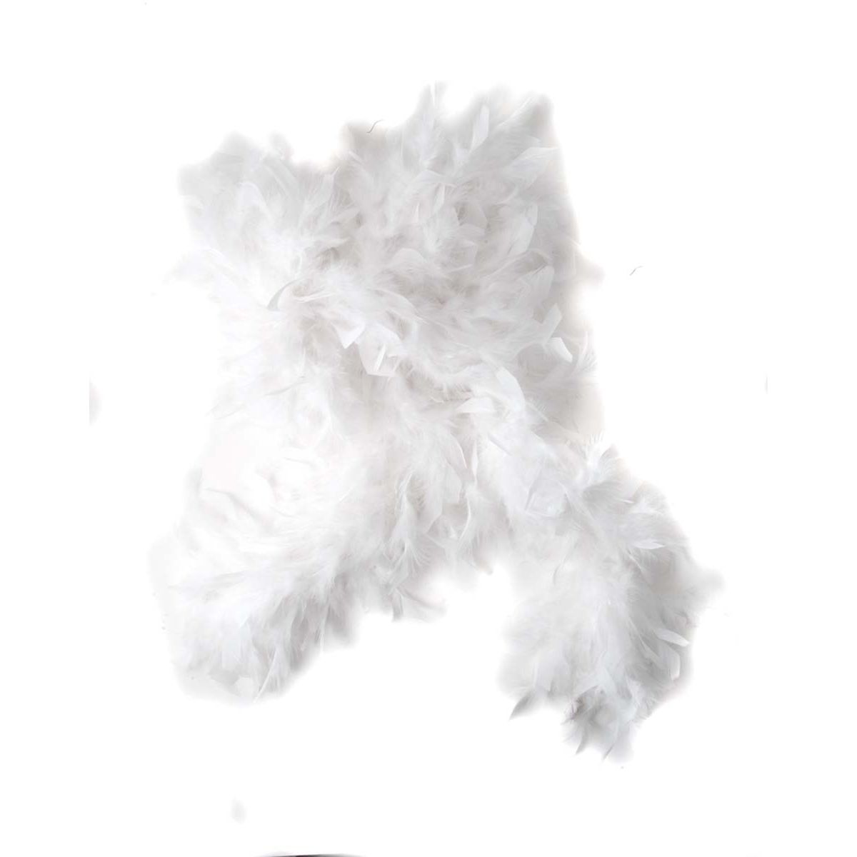 Faux Feather Boa WHITE