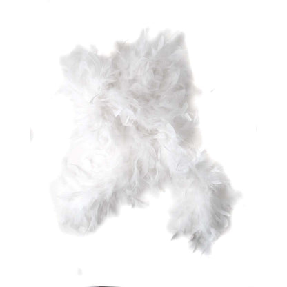 Faux Feather Boa WHITE
