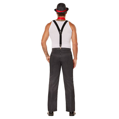 Adult Roaring 20s Gangster Costume Kit BLACK AND WHITE
