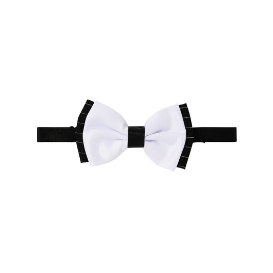 20s Gangster Bow Tie BLACK AND WHITE
