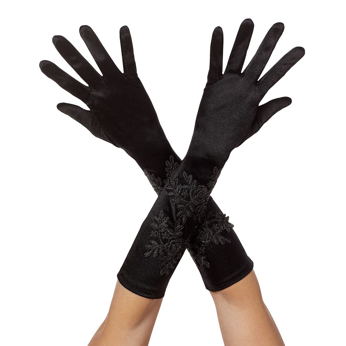 20s Beaded Gloves BLACK