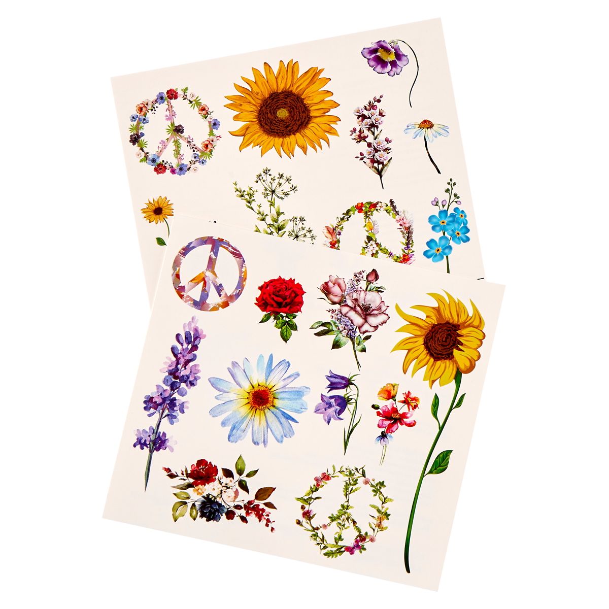 Hippie Temporary Tattoos MULTI-COLOR