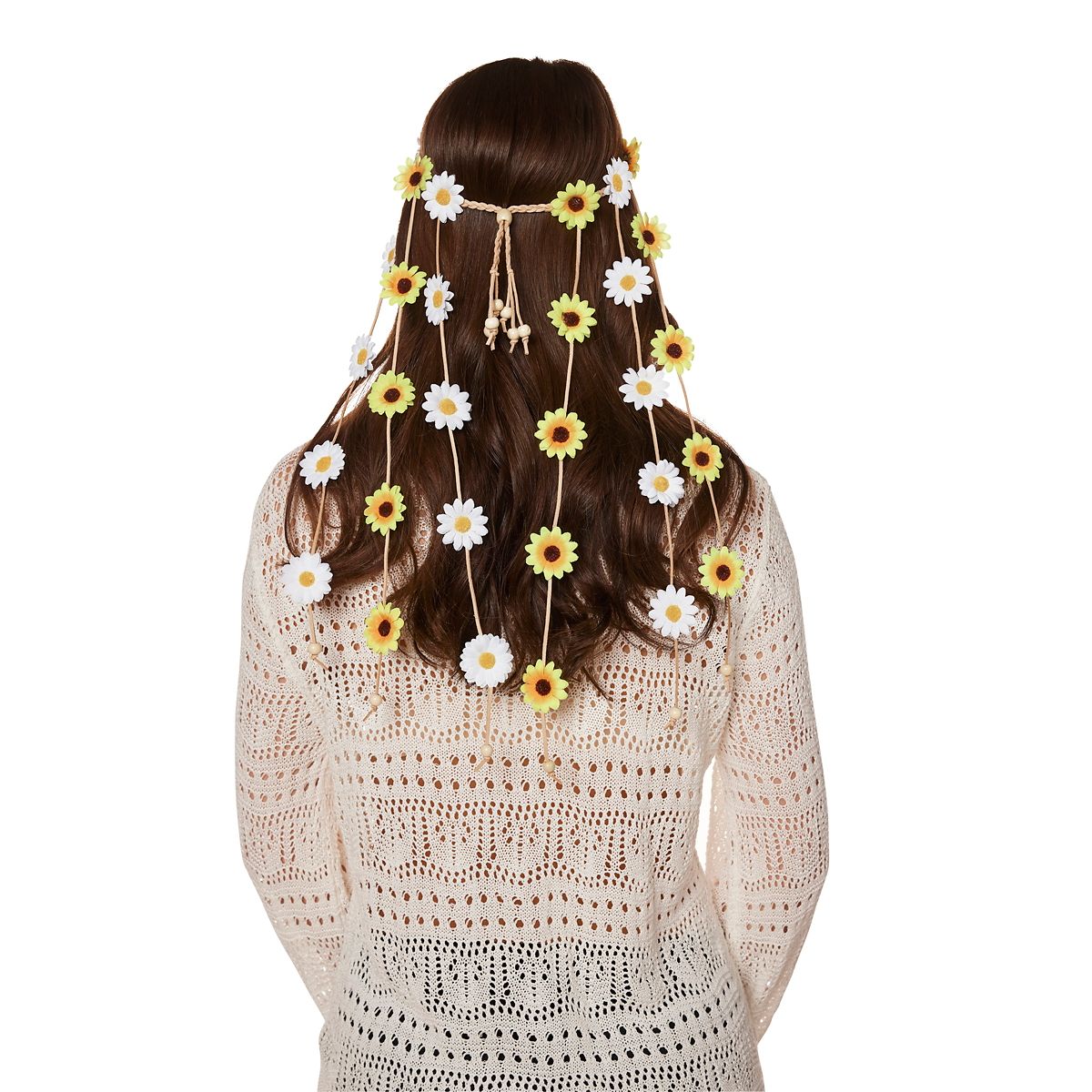 Flower Power Headband WHITE