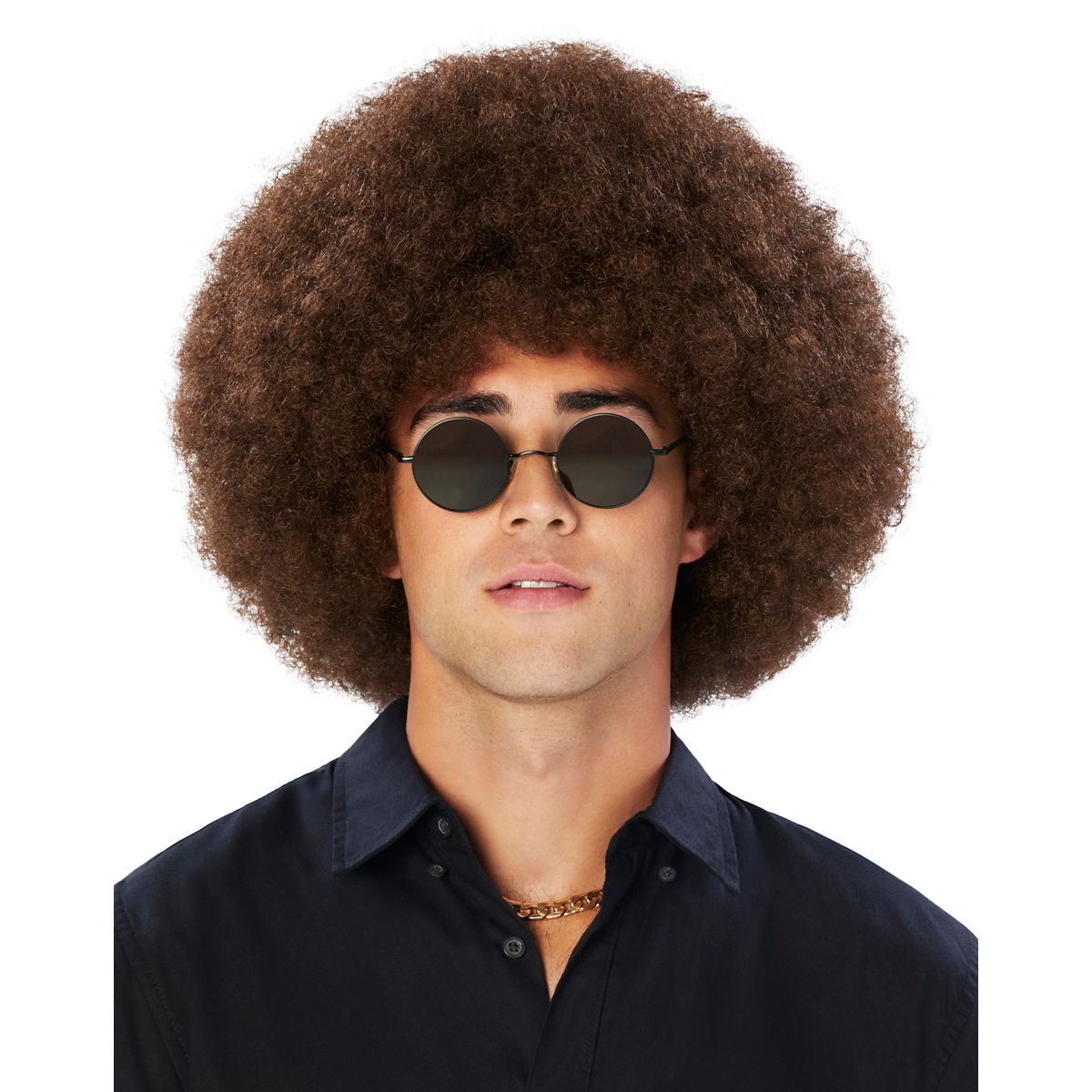 Brown Curly Wig BROWN