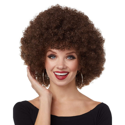 Brown Curly Wig BROWN