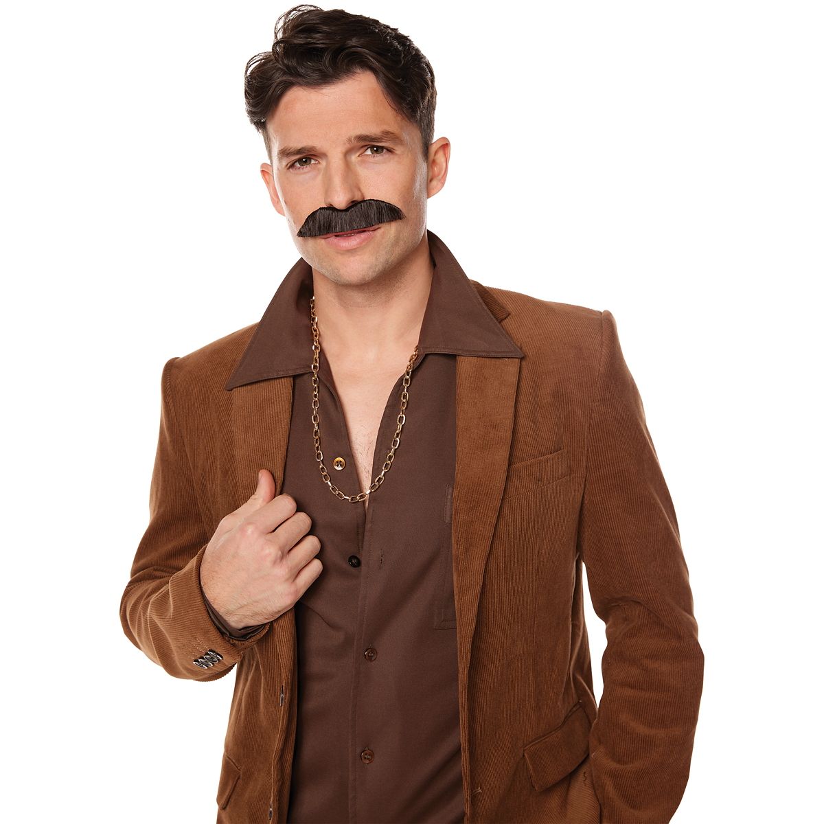 70s Dude Black Mustache BLACK