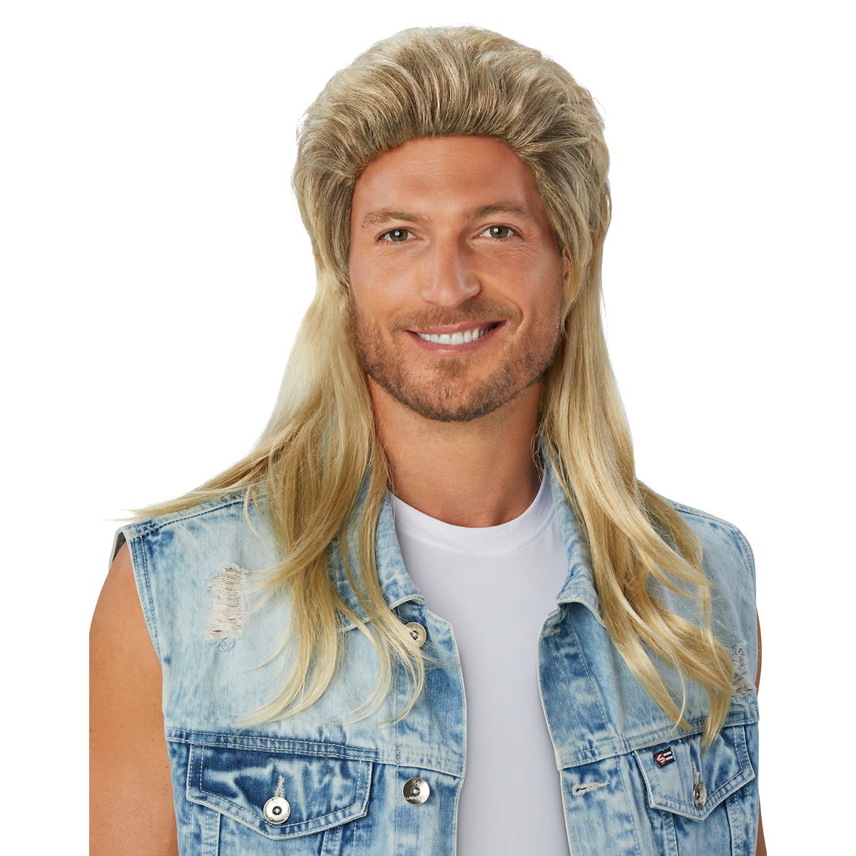 Blonde Mullet Wig BLONDE