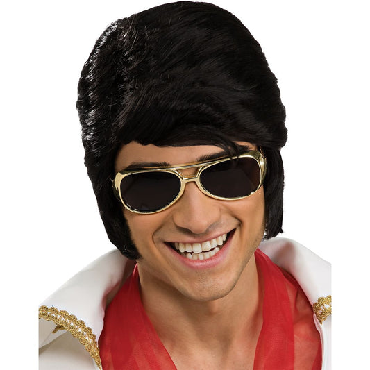 Gold Elvis Sunglasses - Elvis Presley BLACK