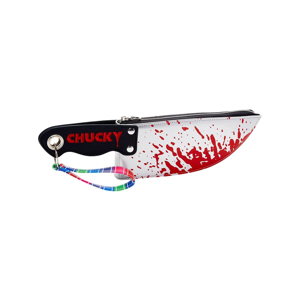 Chucky Knife Wristlet Bag BLACK AND SILVER