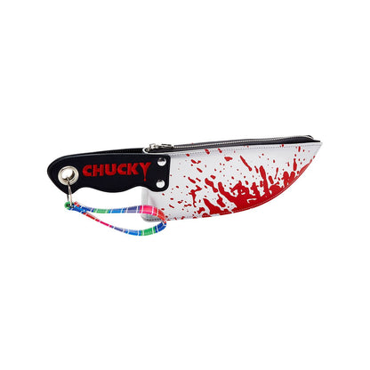 Chucky Knife Wristlet Bag BLACK AND SILVER