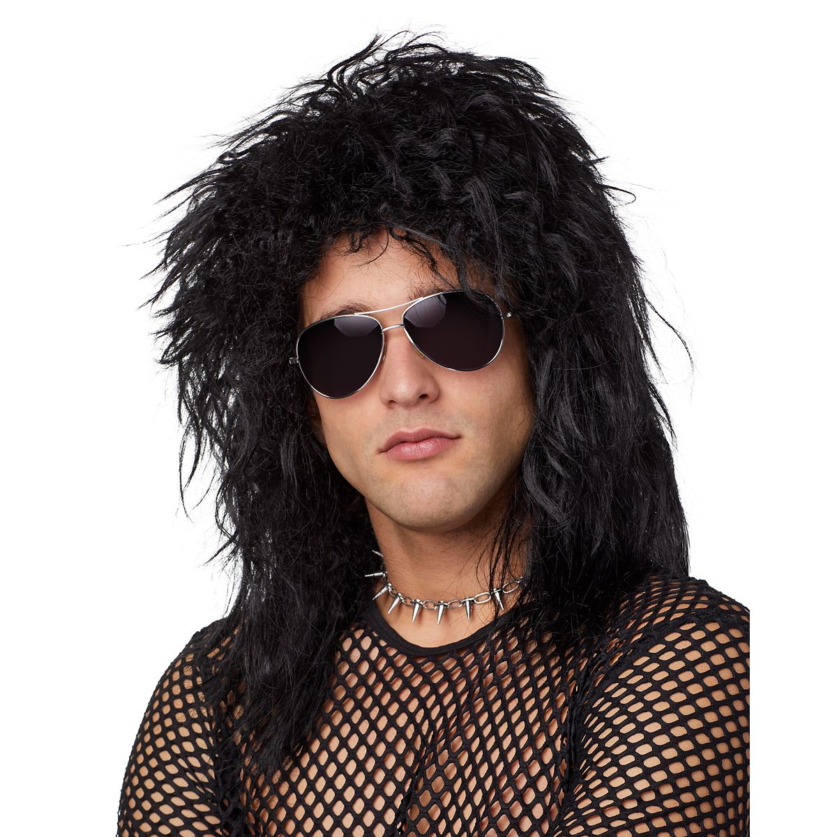 Black Rock Star Wig BLACK