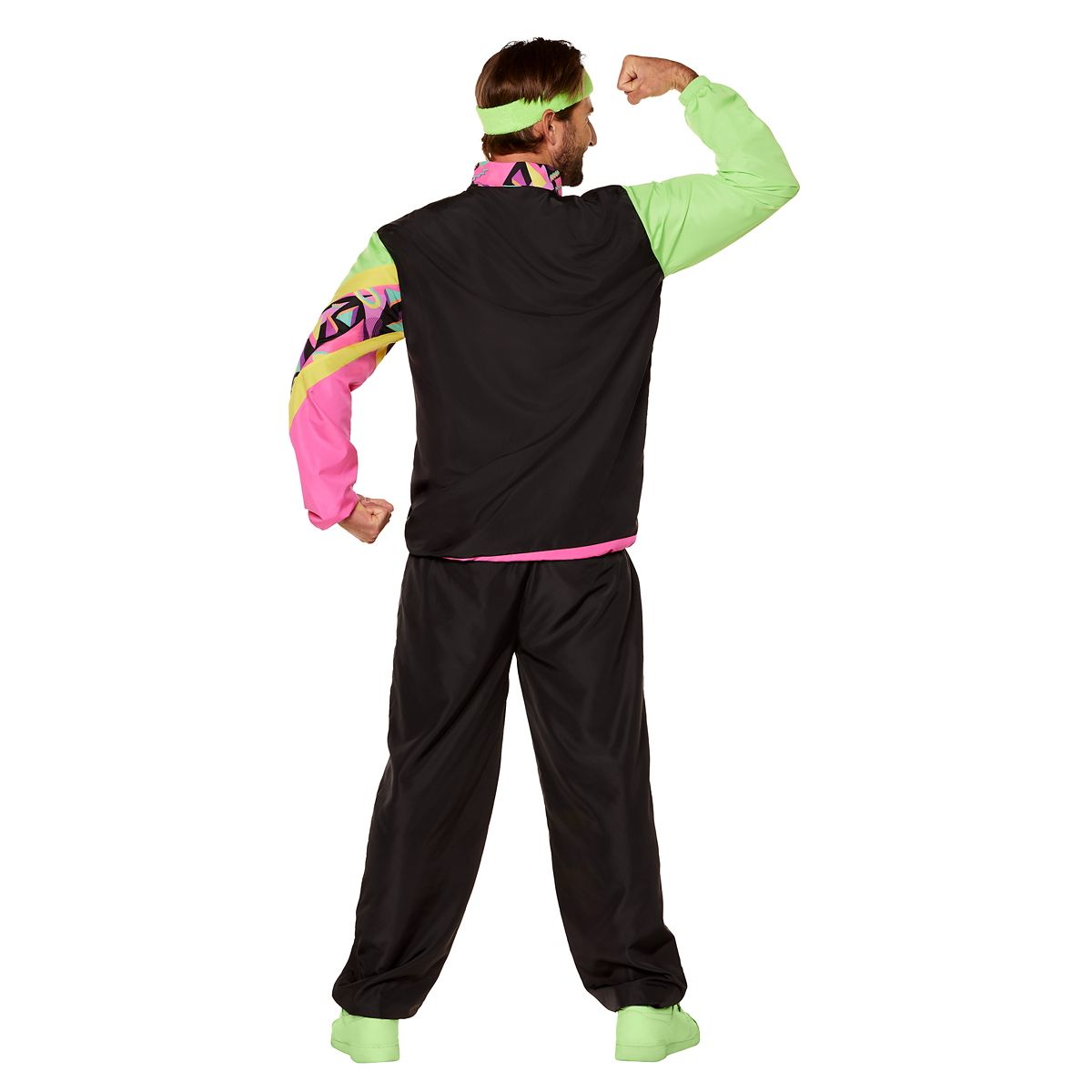 Adult 80s Neon Track Suit BLACK / MULTI