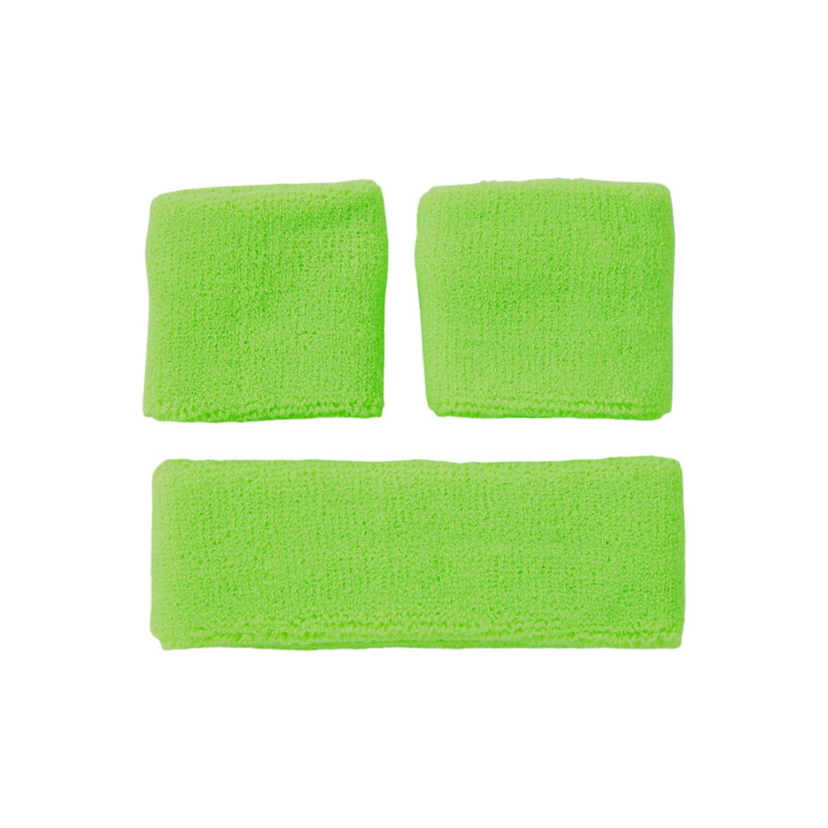 80s Sweatband Set NEON PINK