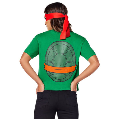 Adult Teenage Mutant Ninja Turtles T Shirt Costume Kit GREEN