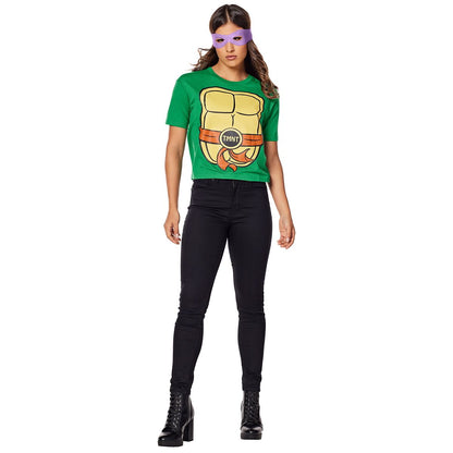 Adult Teenage Mutant Ninja Turtles T Shirt Costume Kit GREEN