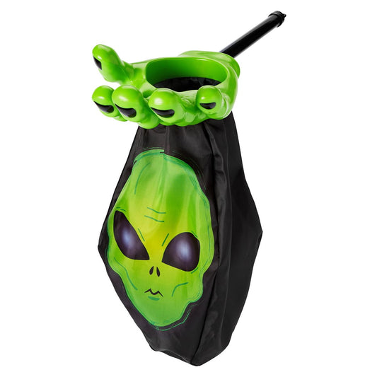 Alien Loot Scoop Treat Bag BLACK AND GREEN