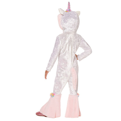 Toddler Magical Unicorn Jumpsuit Costume WHITE AND PINK